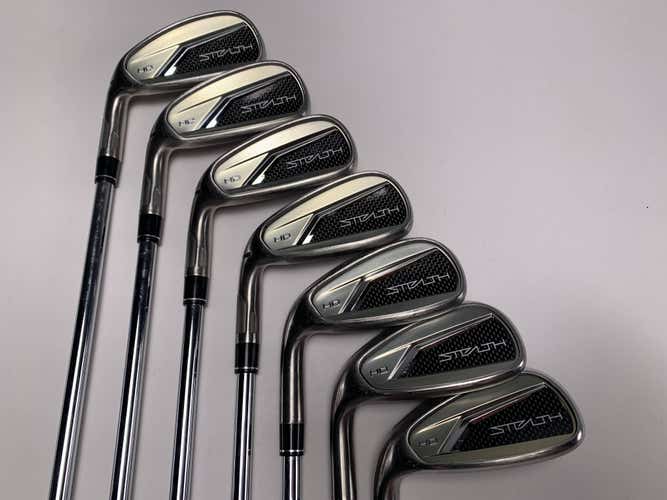 TaylorMade Stealth Iron Set 5-PW+AW KBS Max MT 85g Stiff Steel LH Midsize Grips