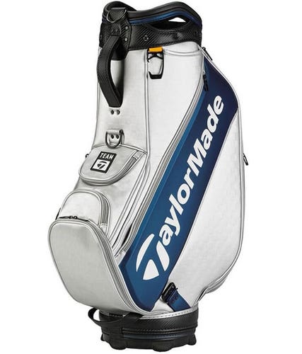 NEW 2024 Taylormade Qi10 Players Silver/Navy Tour Staff Golf Bag
