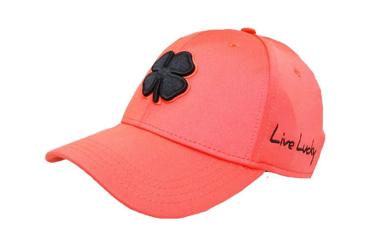 NEW Black Clover Premium Clover #98 Psych Pink/Black Fitted L/XL Golf Hat/Cap