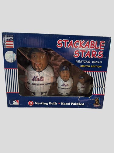 MLB Mike Piazza New York Mets 2003 Stackable Stars; 3 Doll Nesting Set