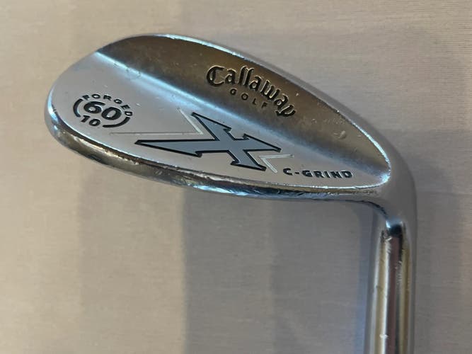 Used Men's Callaway X Forged Wedge Right Handed Wedge Flex 60 Degree Steel Shaft