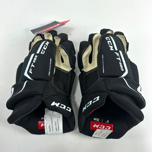 New Black CCM Jetspeed FT485 Gloves | 13"