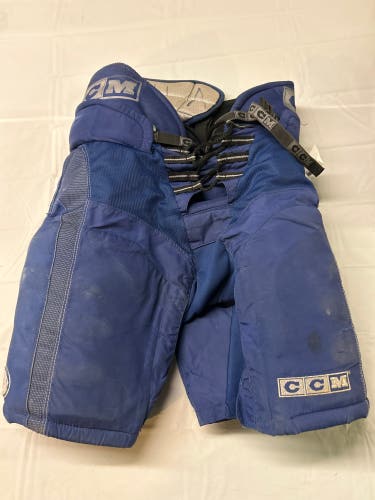 Used CCM Super Tacks 892 Sr. Small Hockey Pants Royal.