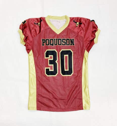 Poquoson Bull Islanders Football Jersey Number 30 Youth M Red