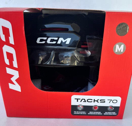 New Medium CCM Tacks 70 Helmet Senior Medium