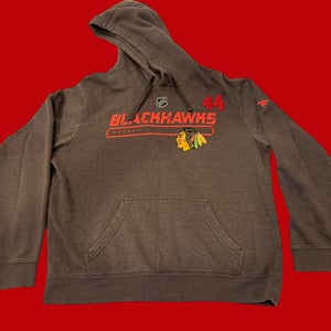 NHL Chicago Blackhawks #44 Team Issued / Used Fanatics Sweatshirt Size Large