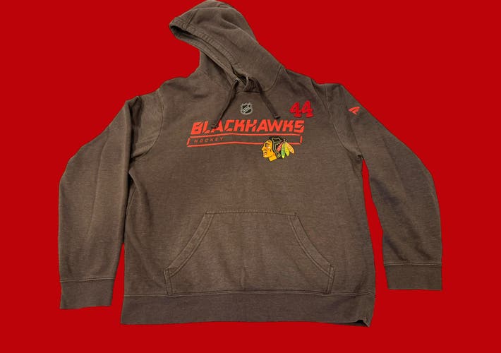 NHL Chicago Blackhawks #44 Team Issued / Used Fanatics Sweatshirt Size Large