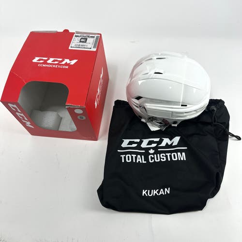 Brand New White Tacks X Full Custom Helmet | Senior Small