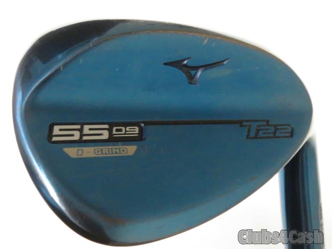 Mizuno T22 Wedge Blue ION Dynamic Gold Tour Issue S400 D Grind 55° 09 +1/2" TALL