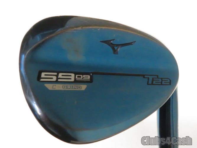Mizuno T22 Wedge Blue ION Dynamic Gold Tour Issue S400 C Grind 59° 09 +1/2" TALL