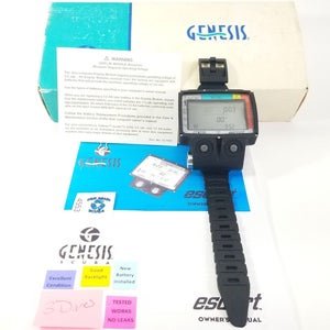Genesis Escort Wireless / Hoseless Scuba Dive Wrist Computer with Manual 3 Dives
