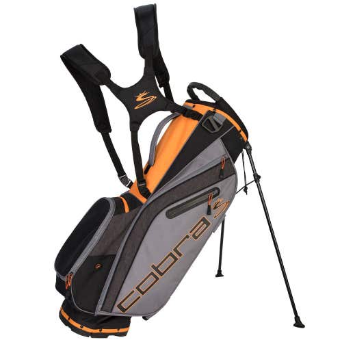 Cobra Ultralight 2019 Stand Bag (8" 5-way top, Black/Orange) Golf