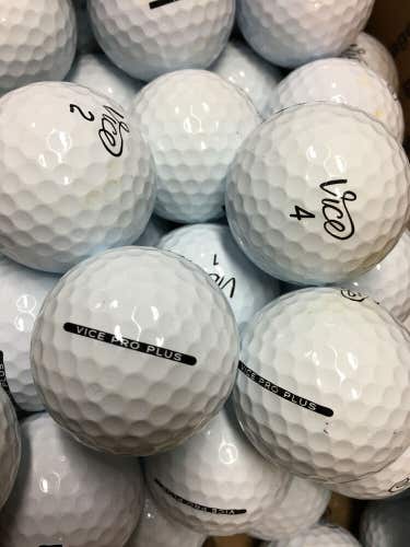 12 Vice Pro Plus Near Mint AAAA Used Golf Balls