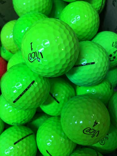 12 Vice Pro Plus Lime Green Near Mint AAAA Used Golf Balls
