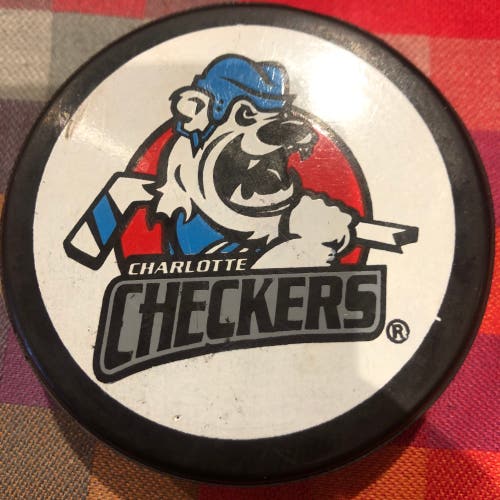 Charlotte Checkers puck (ECHL)