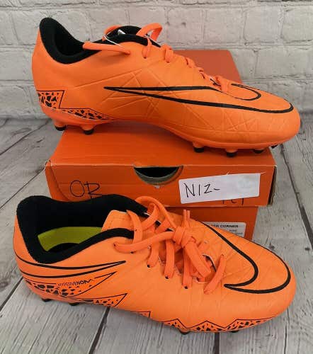 Nike JR Hypervenom Phelon II FG Soccer Cleats Colors Total Orange Black US 3Y