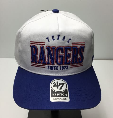 2024 Texas Rangers 47' Hitch Script Snapback Adjustable Hat