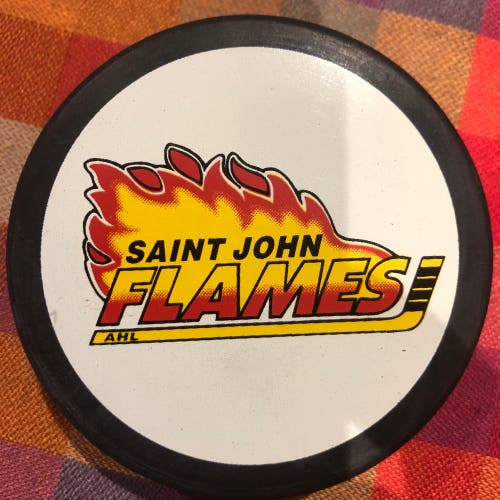 Saint John Flames puck (AHL)