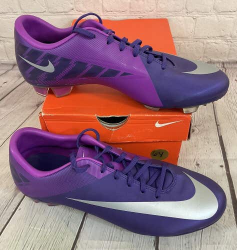 Nike JR Mercurial Vapor VII FG Soccer Cleats Colors Court Purple Luster US 6Y