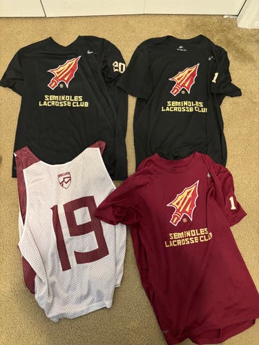 Various fsu shirts and pinnie