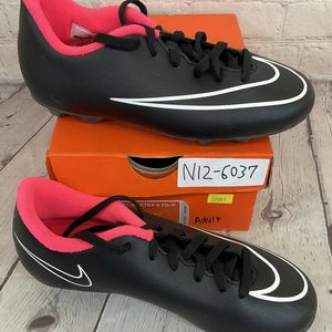 Nike 651642 016 JR Mercurial Vortex II FG-R Black Hyper Punch White US Size 1.5Y
