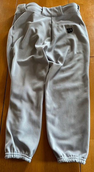 Wilson youth large grey baseball pants