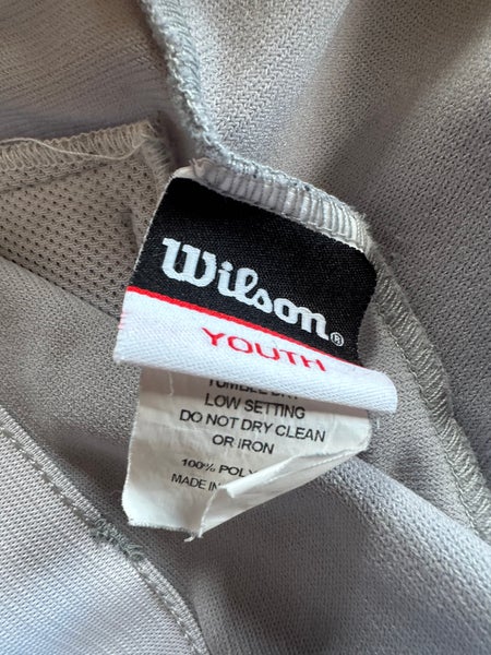 Wilson youth large grey baseball pants