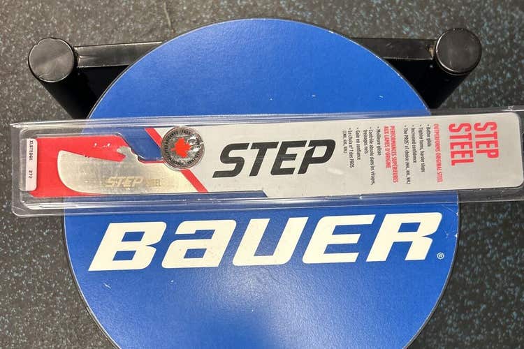New Pro Stock Ice Hockey Skate Blade Step Steel XL Bauer Edge Holder  272mm