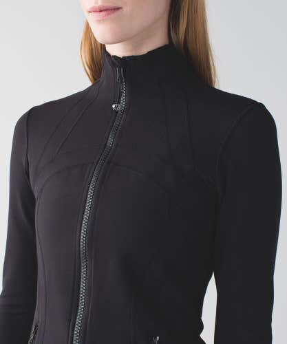 Lululemon Define Jacket Black Luon Active Full Zip Women's Size: 6
