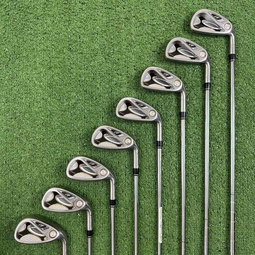 TaylorMade r7 Draw Iron Set 4-PW SW Steel T-Step 90 Regular Flex Right Handed