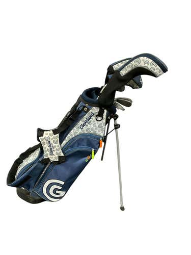 Used Cleveland Cgj 8pc Regular Flex Graphite Shaft Junior Golf Package Set