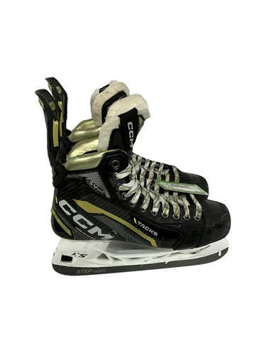 Used Ccm As-v Pro Senior Ice Hockey Skates Size 9