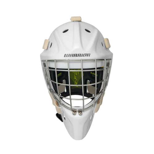 New Warrior F2e Square Bar Junior Goalie Mask White #f2ejcsq3