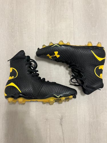 Black New Men's High Top Molded Cleats Highlight