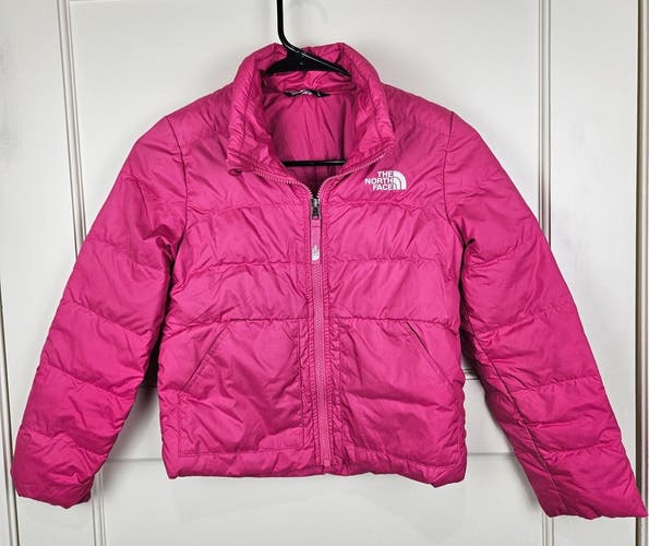 The North Face Girls 550 Goose Down Puffer Jacket Coat Size: S (7/8) Pink