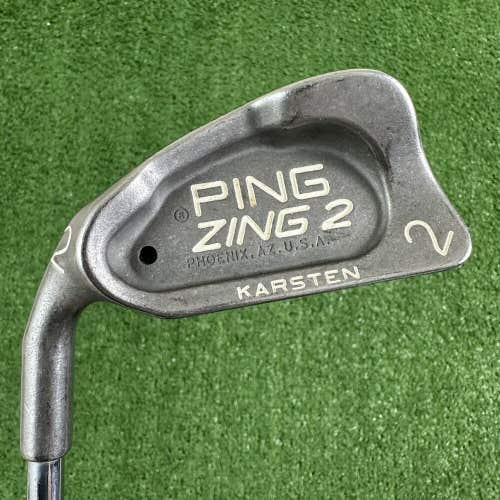Ping Zing 2 2 Iron Black Dot All Original JZ Stiff Flex Steel Shaft Left Handed