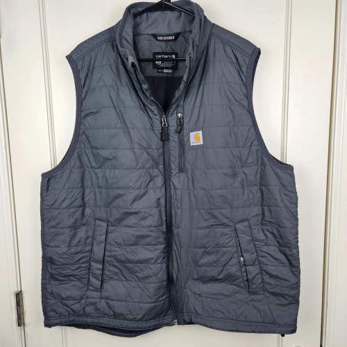 Carhartt Gilliam Rain Defender Puffer Vest Men's Size: 2XL Insulated Full Zip