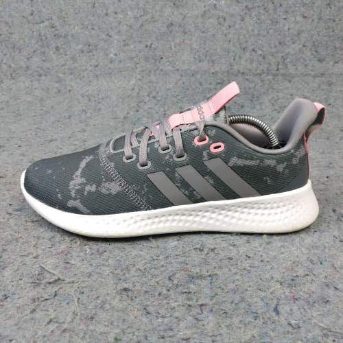 Adidas Cloudfoam Puremotion Womens 7 Running Shoes Low Top Gray Pink H02772