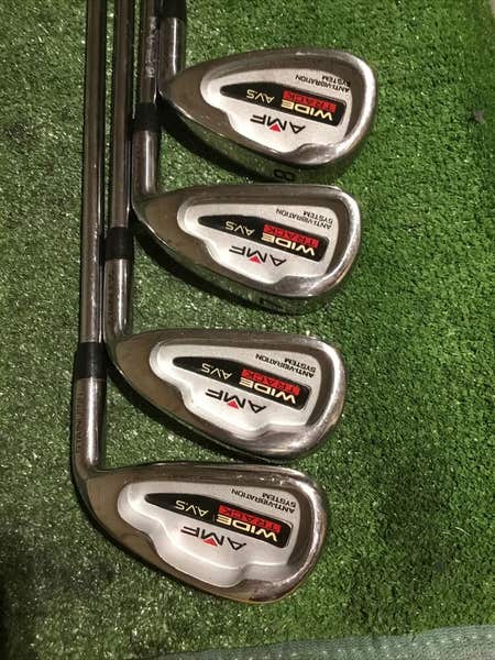 AMF WIDE TRACK メンズゴルフクラブ 12本セット バッグ付き◇ AMF Wide Track AVS Full Set (D,3W,5W,4H,5-PW-SW,Putter)Med