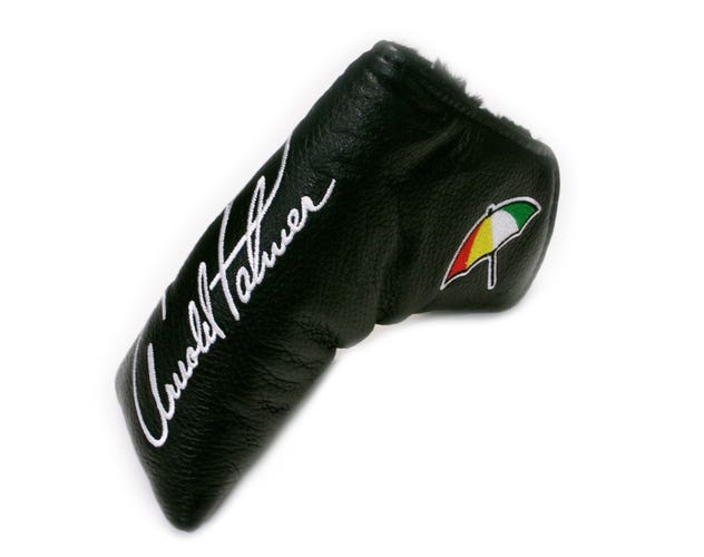 NEW PRG Arnold Palmer Genuine Leather Black Blade Putter Golf Headcover