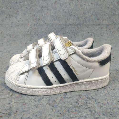 Adidas Superstar Toddler Shoes 9.5 Boys Sneakers Low Top White Black Unisex