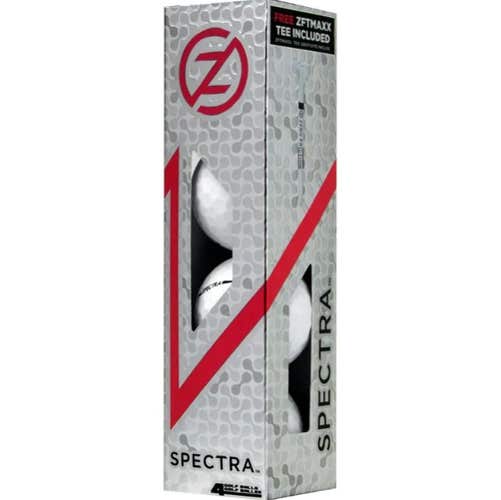 Zero Friction Spectra Golf Balls (4pk w/Tee) Distance NEW
