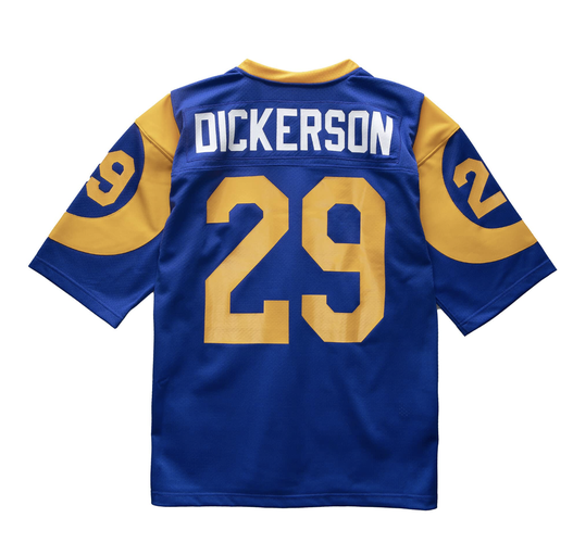Mitchell & Ness NFL Throwbacks 1985 29 ERIC DICKERSON Los Angeles Rams Jersey 2XL
