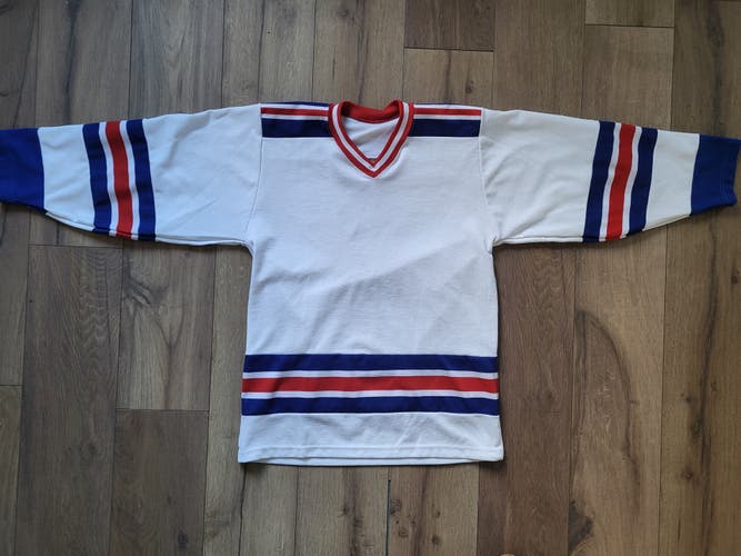 White blue red Used Jersey senior small