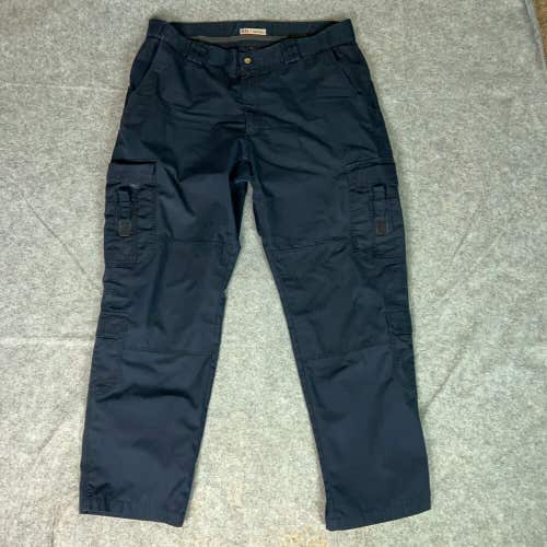 511 Tactical Mens Pants 40x32 Navy Straight Cargo Utility Workwear Ripstop