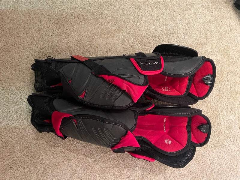 Used Senior Bauer Vapor 1X Lite 17" Shin Pads