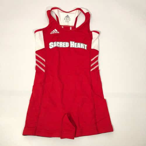 Adidas Sacred Heart Pioneers Womens Singlet Small Red White Track Tank Adidas A