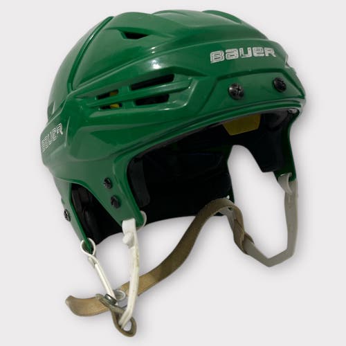 Pro Stock Used Bauer Medium Re-Akt 95 Kelly Green Helmet