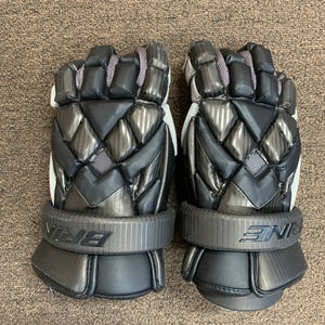Used Brine Vengeance Black Large Lacrosse Gloves