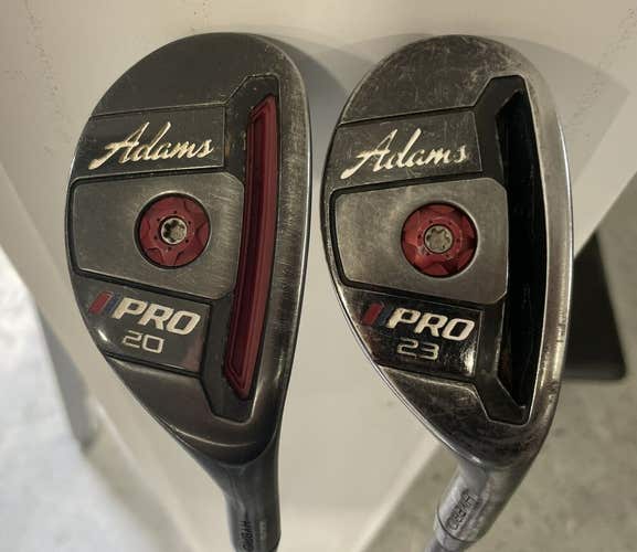 Adams Golf Pro 20 And 23 Degree Hybrid Regular Flex Right Handed